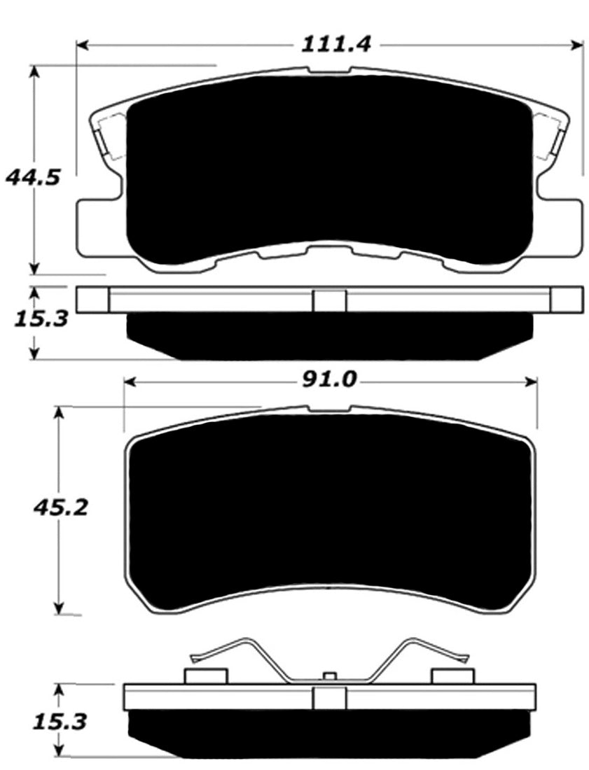 Porterfield Brake Pads for 2010 MITSUBISHI Outlander