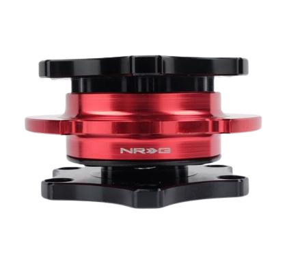 NRG Quick Release SFI SPEC 42.1 - Shinny Black Body / Red Shinny Ring