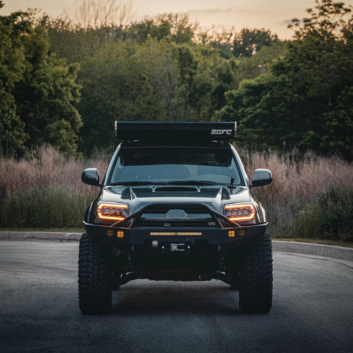 AlphaRex 03-09 Toyota 4Runner NOVA LED Proj Headlights Alpha Black w/Activ Light/Seq Signal/SB DRL