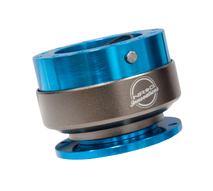 NRG Quick Release Gen 2.0 - New Blue Body / Titanium Chrome Ring