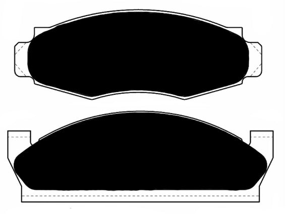 Porterfield Brake Pads for 1980 FORD GRANADA w/Rear Drums