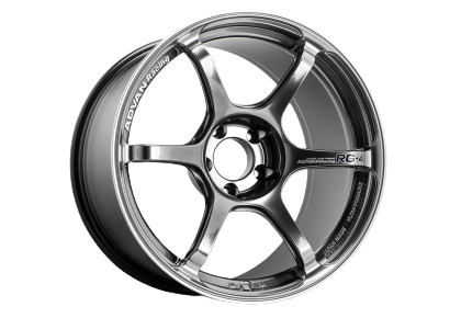 Advan RG-4 18x9 +35 5-114.3 Racing Hyper Black & Ring Wheel