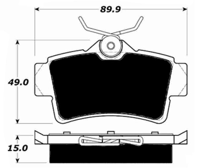 Porterfield Brake Pads for 1996 FORD MUSTANG Cobra