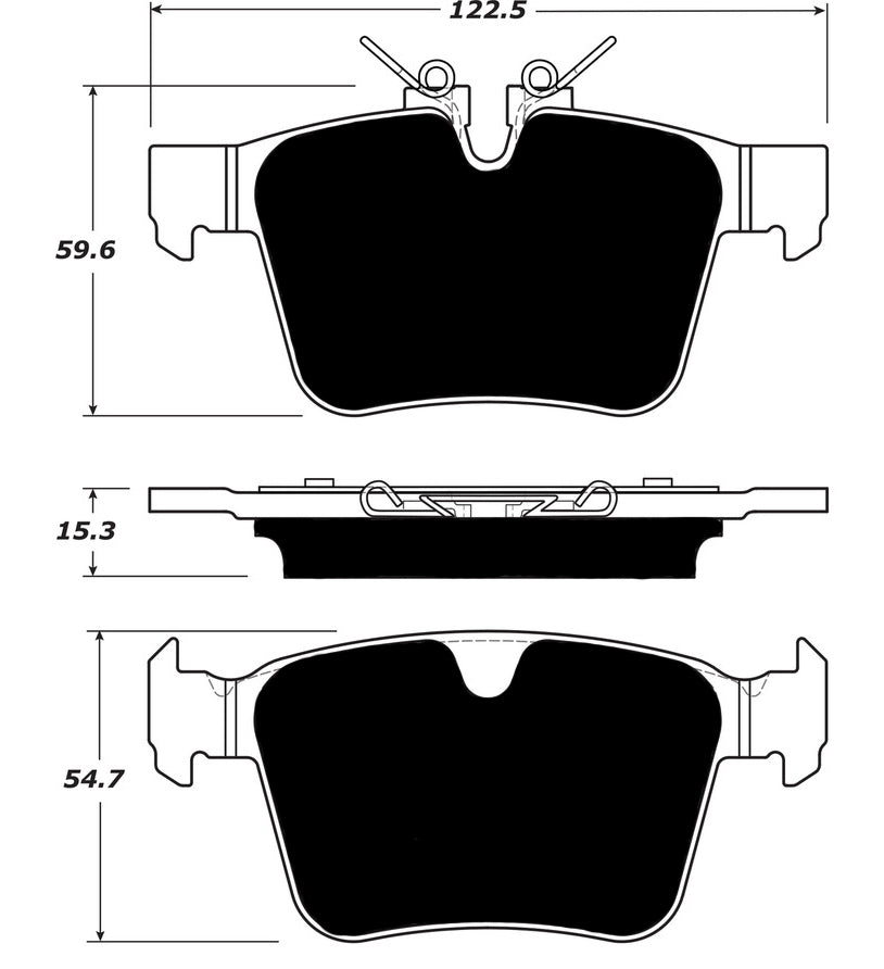 Porterfield Brake Pads for 2018 JAGUAR F-Pace 17" 325mm FD
