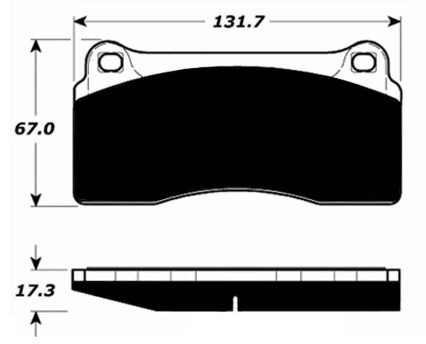 Porterfield Brake Pads for 2017 DODGE VIPER