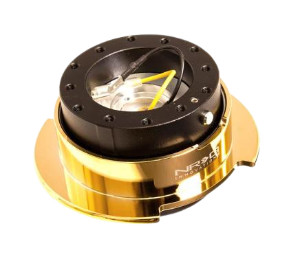 NRG Quick Release Kit Gen 2.5 - Black Body / Chrome Gold Ring