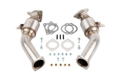 AMS Performance VR30DDTT Street Lower Downpipes w/GESI Catalytic Converter