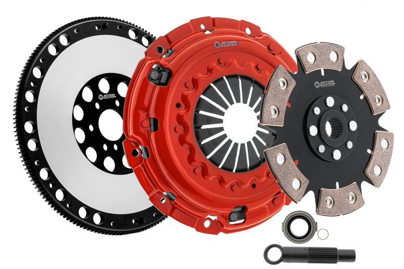 Action Clutch 1988 Honda Civic 1.5L/1.6L (D15/D16) Stage 4 Clutch Kit (1MD) w/Lightened Flywheel ACR-0618-21TFW