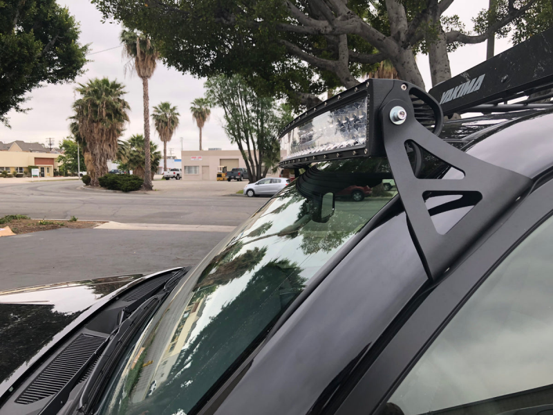 Cali Raised LED Cali Raised 03-24 Toyota 4Runner 52 Curved Led Light Bar Roof Brackets Kit - Brackets W/ 5D Optic O CR2499