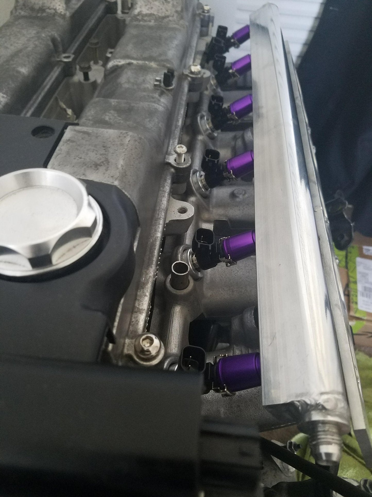 Autosports Engineering 2JZGTE VVTi Billet Fuel Rail Top Feed