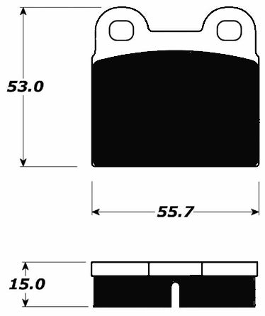 Porterfield Brake Pads for 1974 PORSCHE 914/4