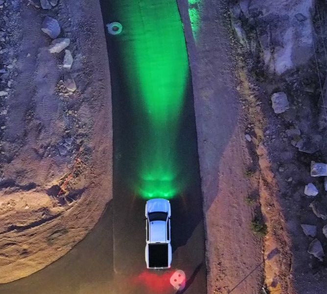 Race Series Flood LED Pod Green