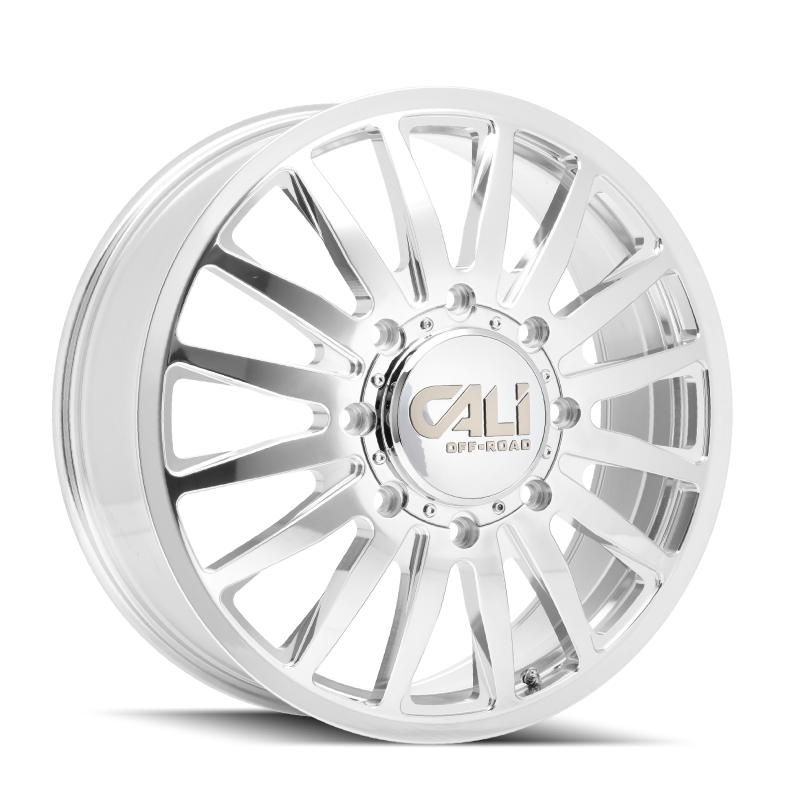 Cali Off-Road 9110D Summit Dually 22x8.25 / 8x210 BP / 115mm Offset / 154.2mm Hub Polished Wheel 9110D-22879PMF115