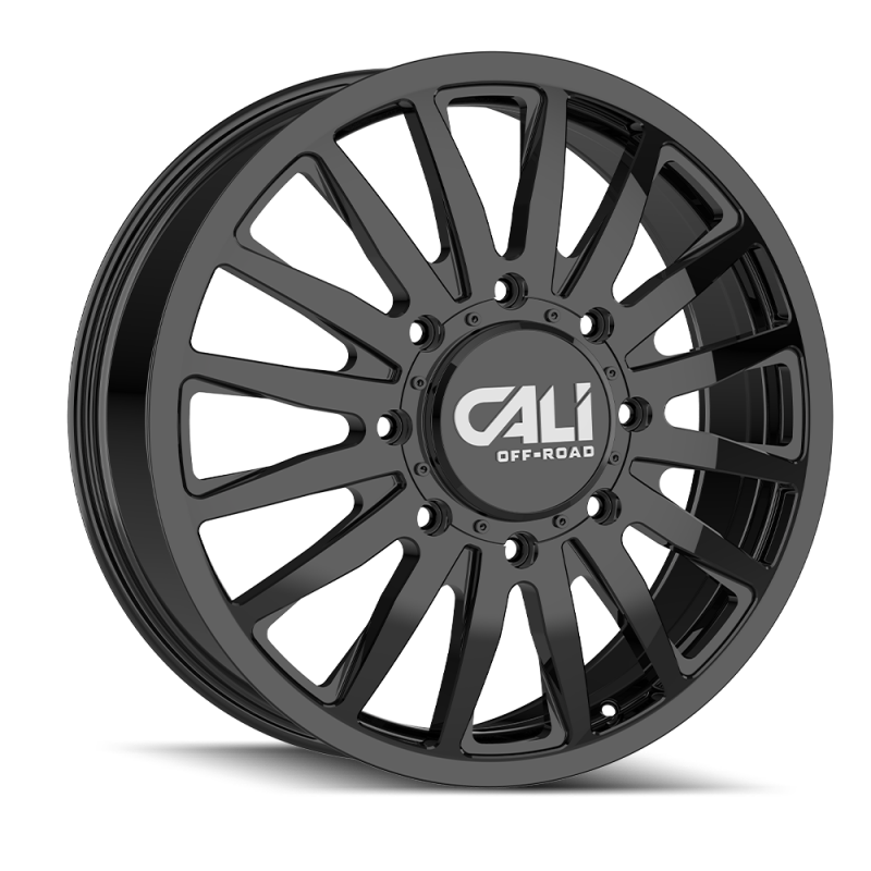 Cali Off-Road 9110D Summit Dually 20x8.25 / 8x200 BP / 115mm Offset / 142mm Hub Gloss Black Wheel 9110D-2877GBF115