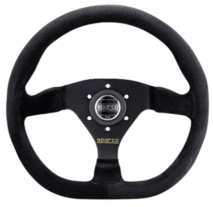 Sparco Strwhl L360 Ring Suede Black