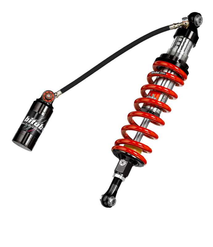 Bitubo Suspension Bitubo CLU1 Monoshock Adjustable: Spring Preload, Rebound, Double Compression, Length, Red Spring H0139CLU11