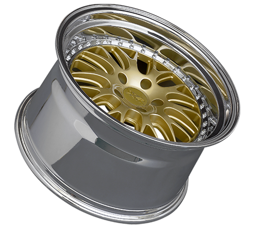 XXR 570 Wheel Hyper Gold / Platinum Lip 20x10.5 +25 5x4.5