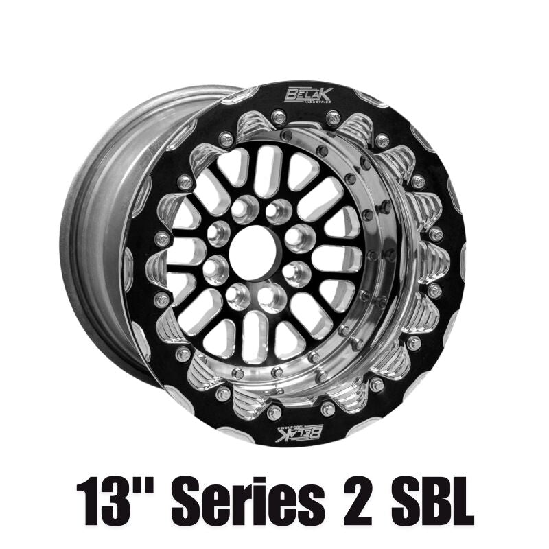 Belak Wheels Belak 13x10 / 5in BS / 4x100 BP / High Pad / Series 2 Wheel - Double Beadlock 13104100S25BS-DBL