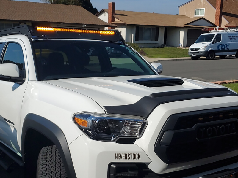 Cali Raised LED Cali Raised 40 Cut-Out Prinsu Roof Rack Slim Led Light Bar Bracket Kit - W/ 42 Inch Slim Led Light CR2672