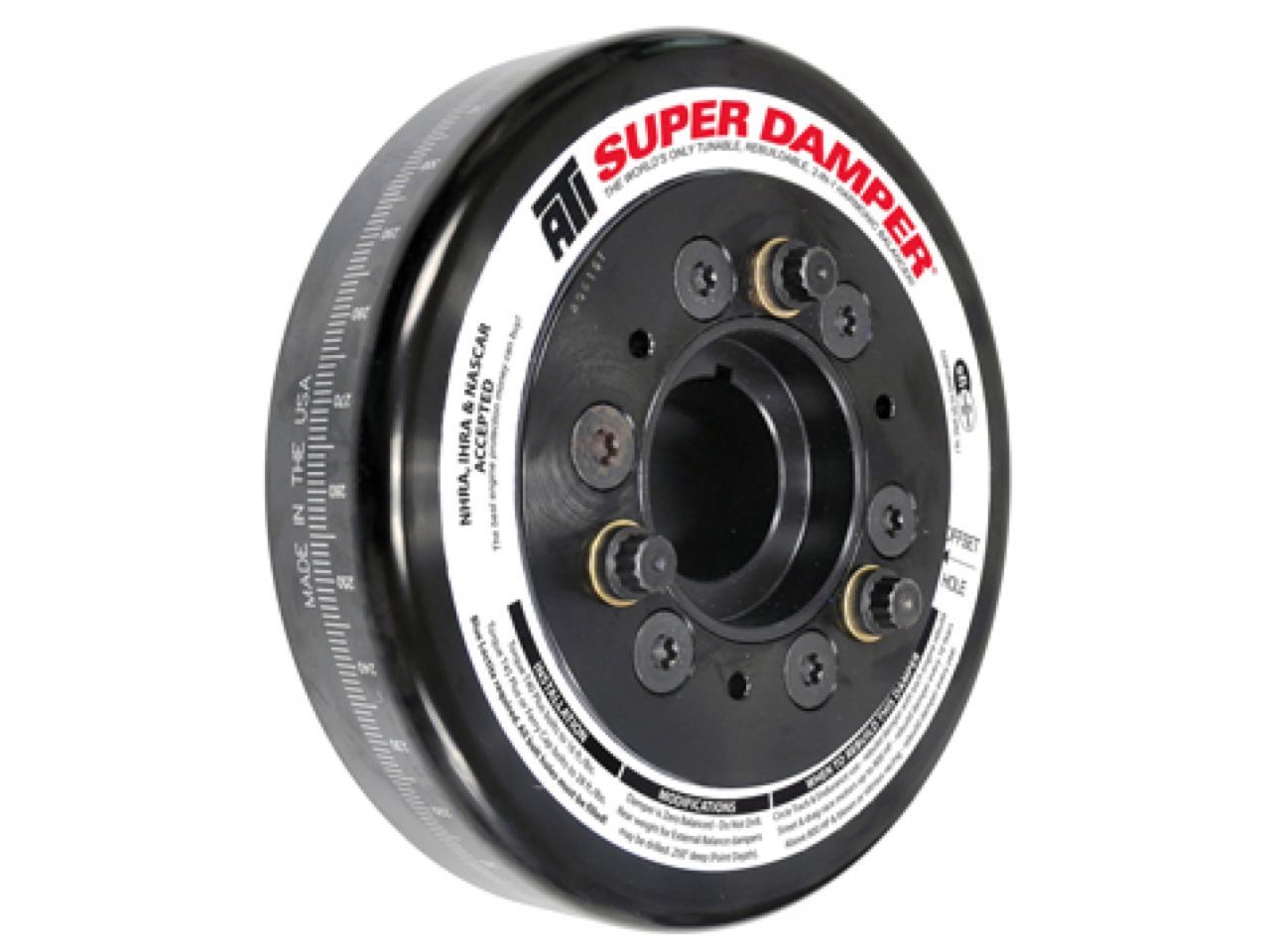 ATI Performance Products Damper - 7.5 - St Lw - 6 Serp Grv Lt1 Lt4 F Body 3/8 Holes