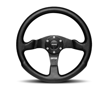 Momo Competition Steering Wheel 350 mm - Black AirLeather/Black Spokes