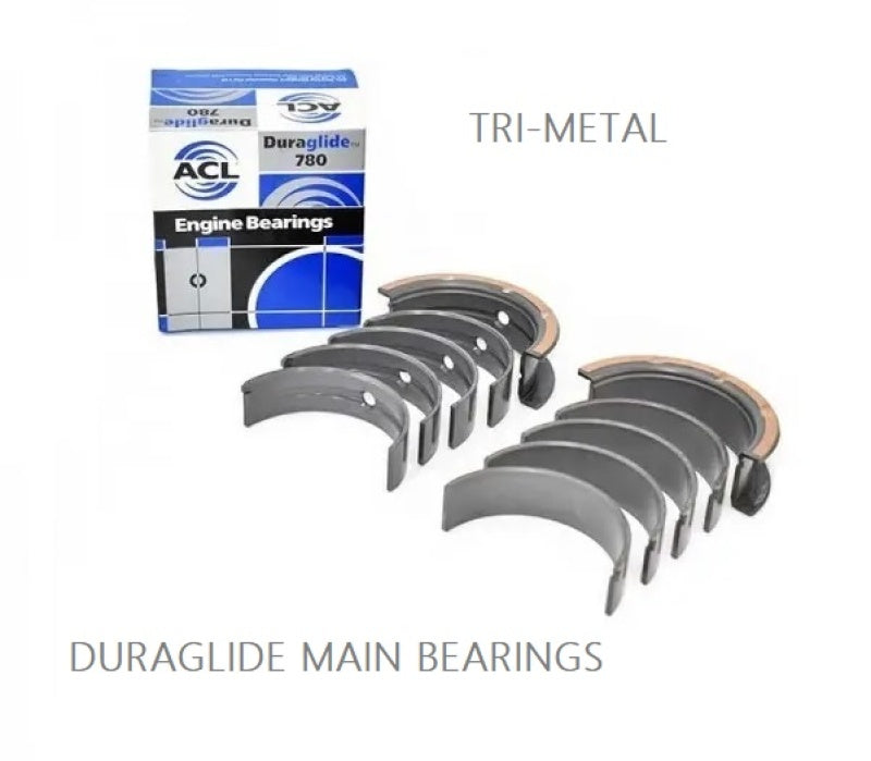 ACL 1955-1967 Chevy V8 265/283/302/327 .30mm Oversized Main Bearing Set 5M429P-30
