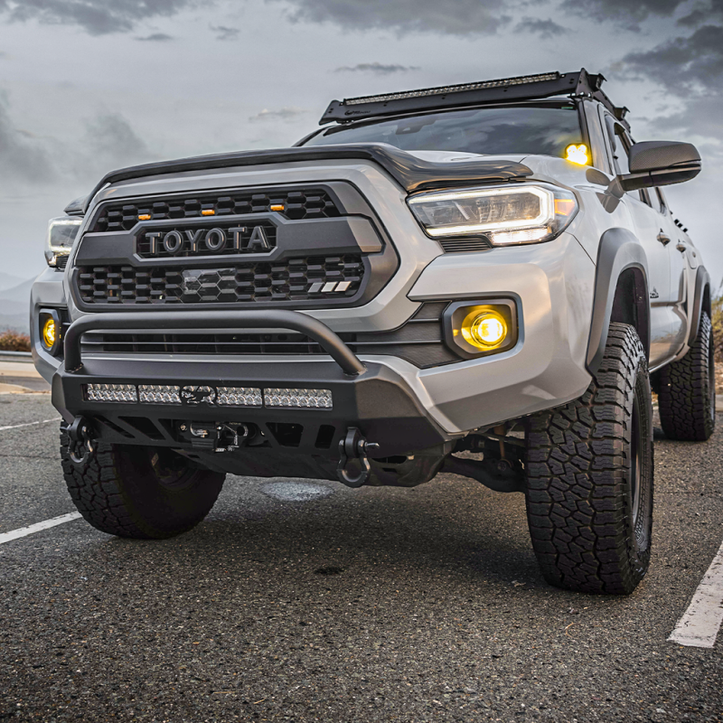 Cali Raised LED Cali Raised 16-23 Toyota Tacoma Stealth Bumper - Bull Bar / No Light Bar CR3594