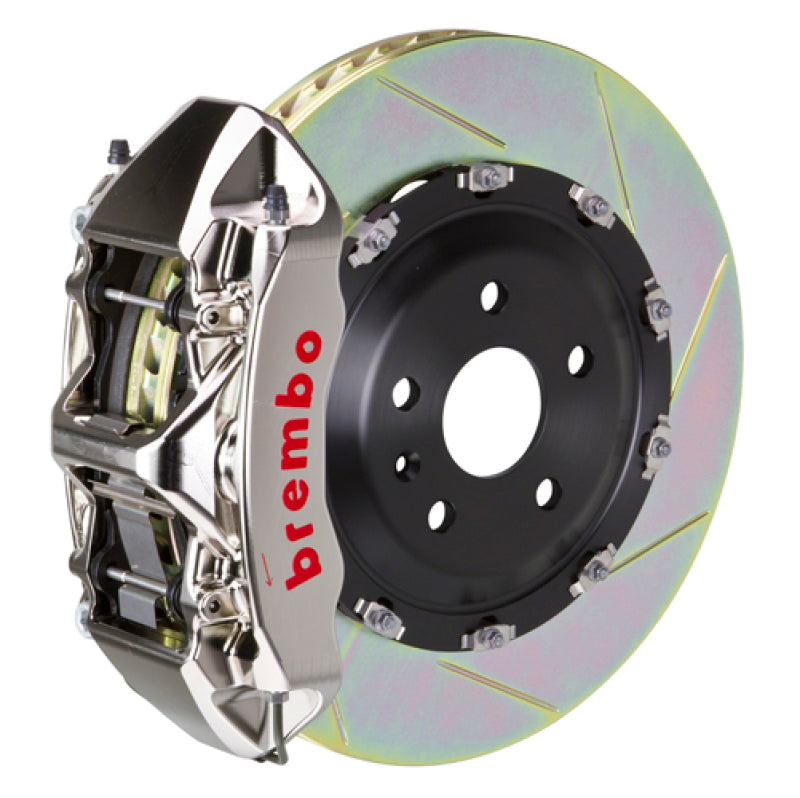 Brembo 16+ XF Front GTR BBK 6 Piston Billet380x34 2pc Rotor Slotted Type-1- Nickel Plated 1N2.9056AR