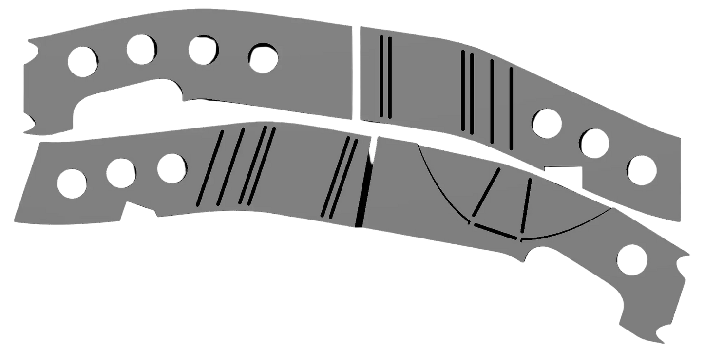 1999-2006 Chevy / GMC - GMT800 1500 - Weld On Front Frame Plate Kit