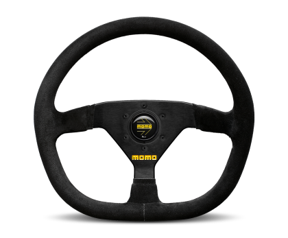 Momo MOD30 Steering Wheel 320 mm - Black Suede/Black Spokes/1 Stripe