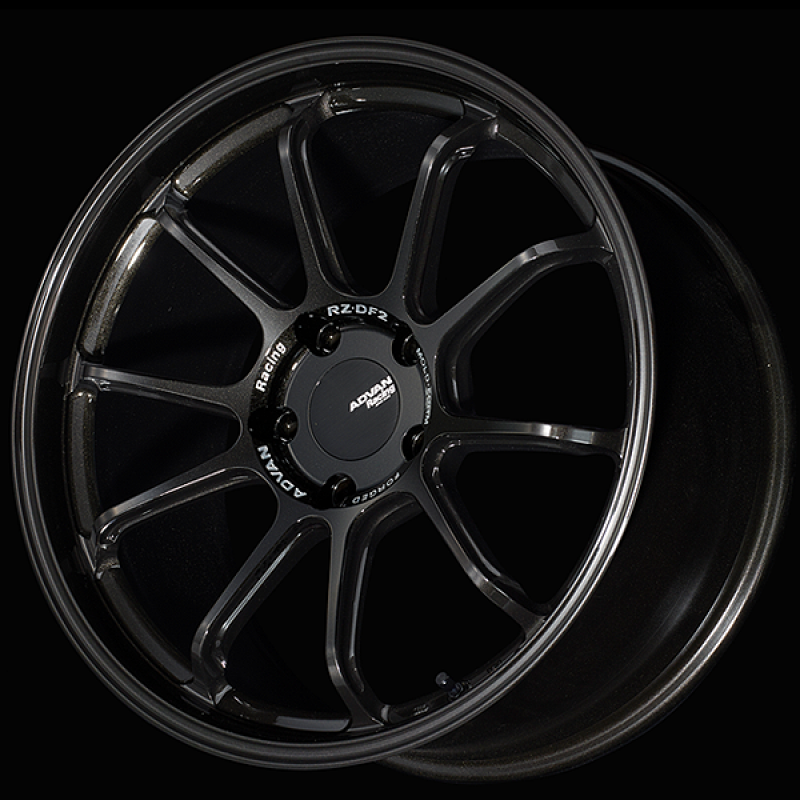 Advan RZ-DF2 for Porsche 20x10.0 / +40 Offset / 5x130 / 71.6mm Bore / Racing Titanium Black YAF0K40PTB