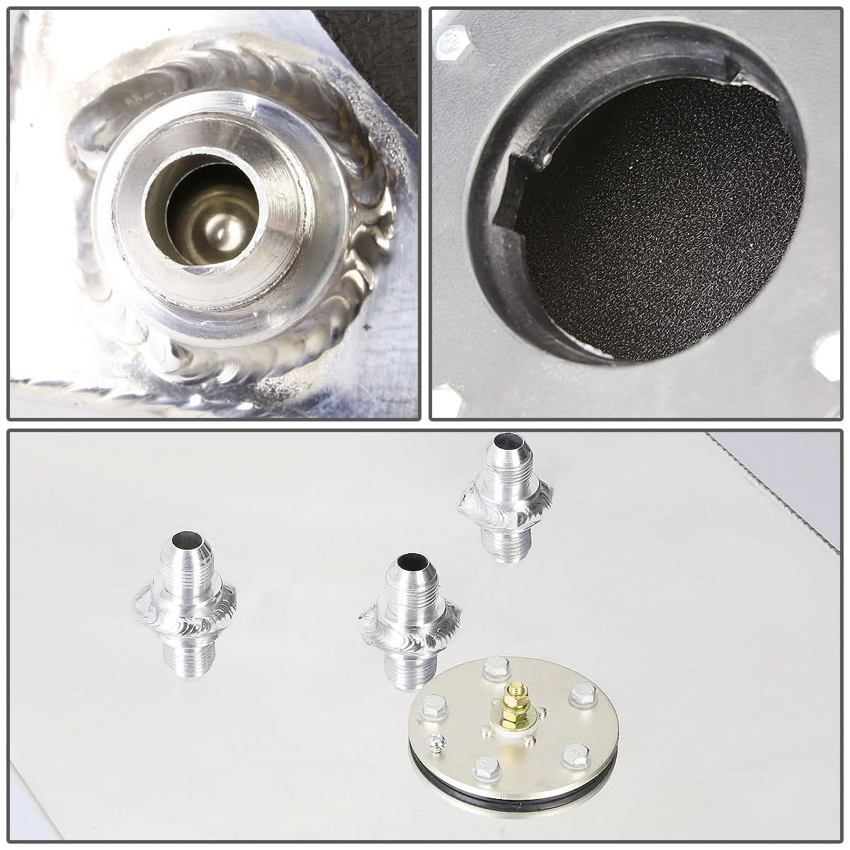 19 Gallon Fuel Cell Gas Tank with Level Sender Top-Feed Aluminum