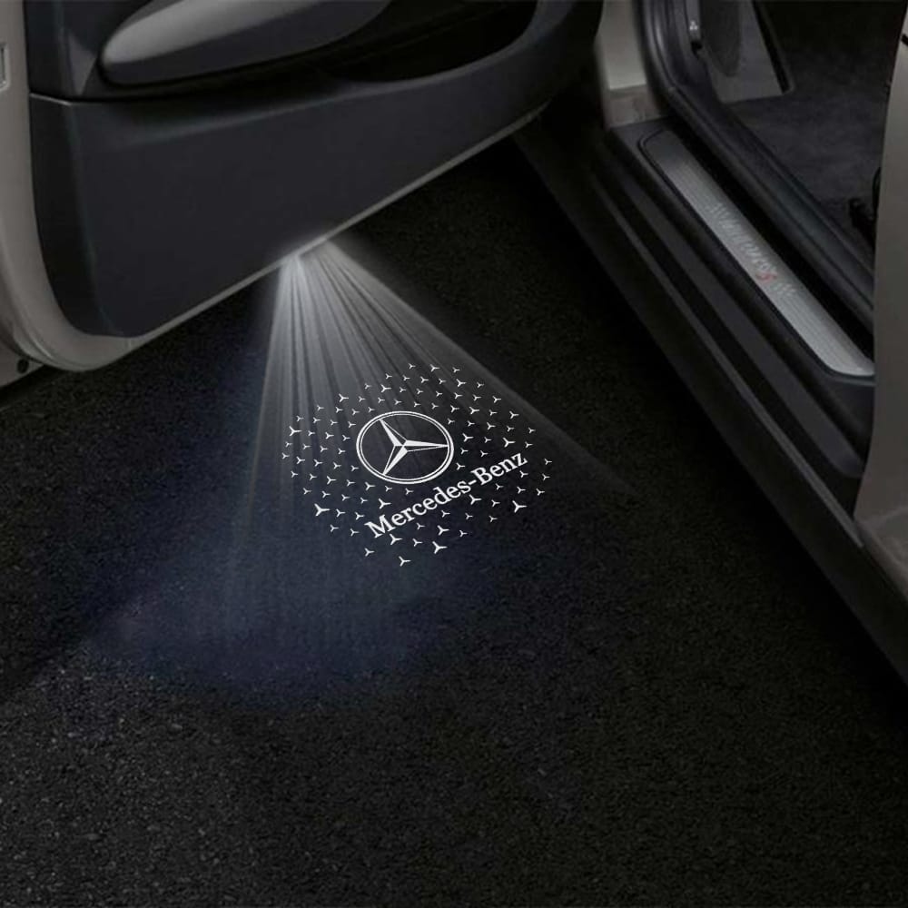 Mercedes-Benz C-Class AMG C63/C63 S Sedan 4 Doors 4th Gen W205 Premium Door Puddle Lights Various Designs 2015-2021
