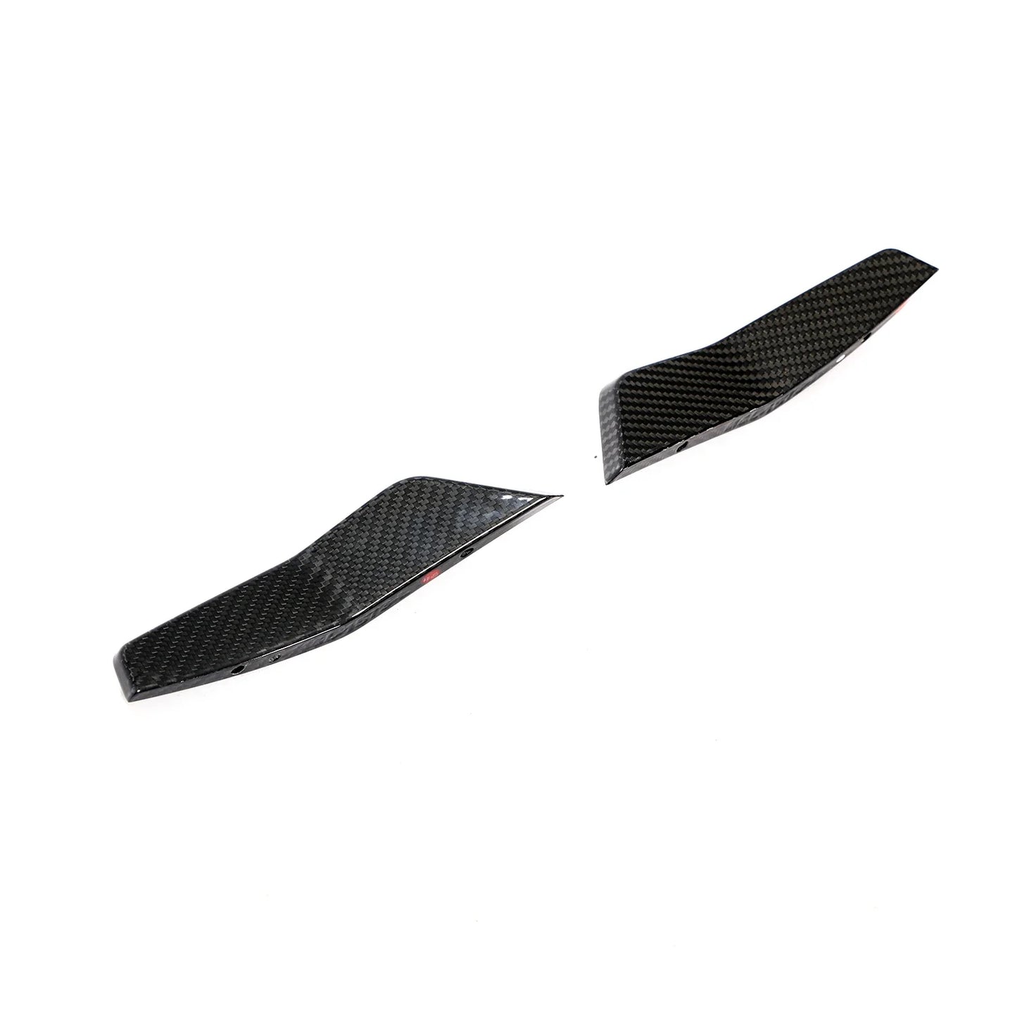Audi RS7 Sportback 4-Door Dry Carbon Fiber ABT-Style Front Bumper Canards 2020 - 2021