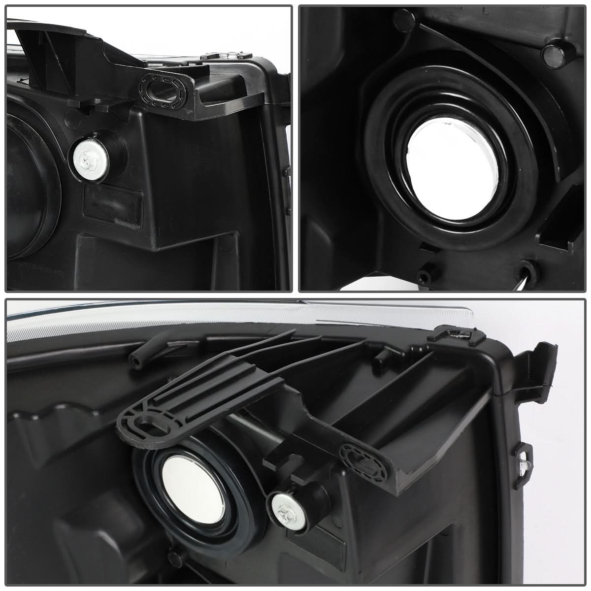 2007-2014 Chevrolet Silverado LED Reflector Headlights - Black/Clear/Smoke
