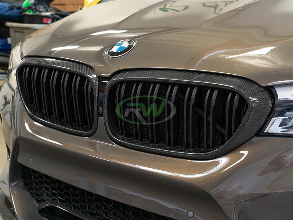 BMW G30 DUAL SLAT CARBON FIBER GRILLES