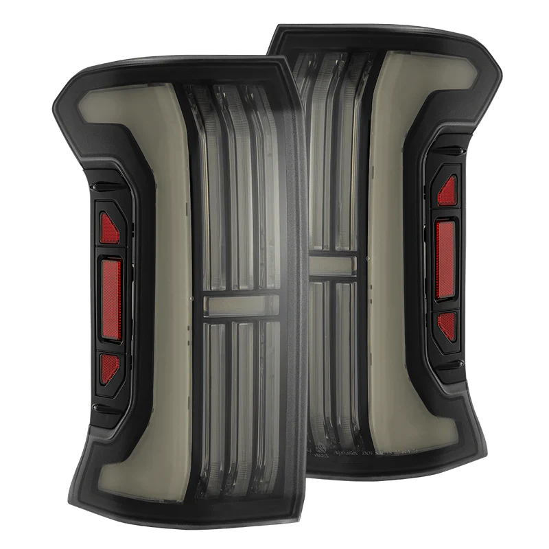 AlphaRex 24-25 Toyota Tacoma NOVA-Series LED Prismatic Tail Lights - Black 679030