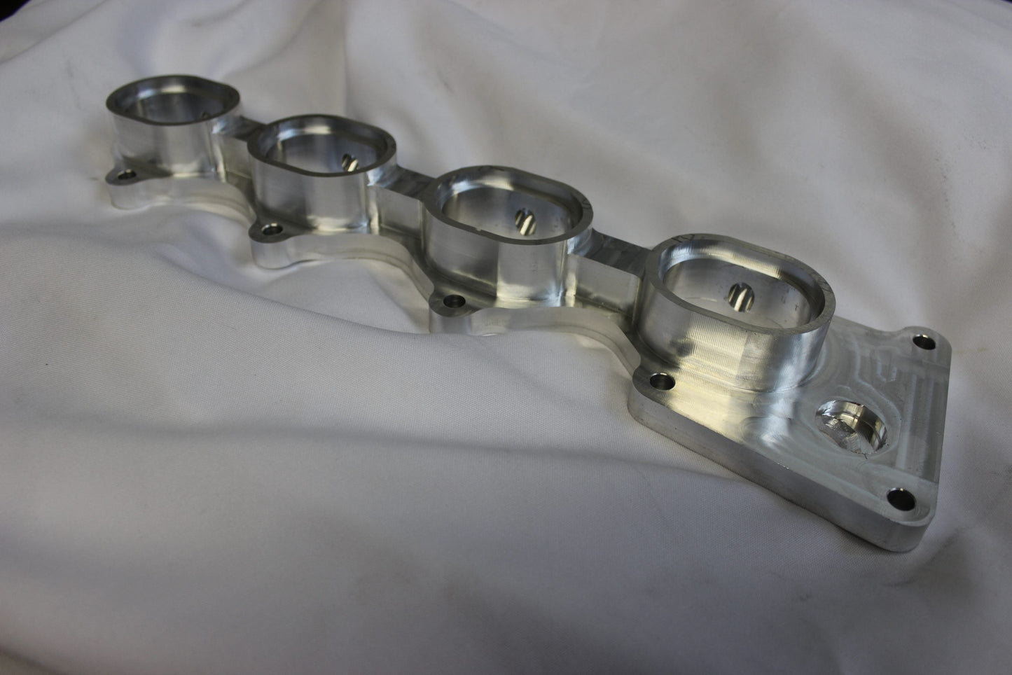 ASE Honda S2000 F20C F22C Billet Intake Flange Dual Injectors