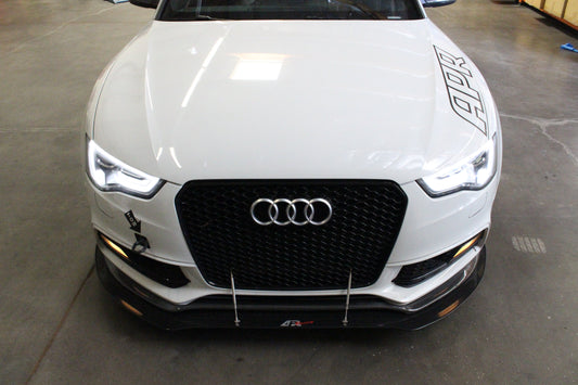 Audi S5 Stock Bumper Carbon Fiber Front Wind Splitter 2009-2012