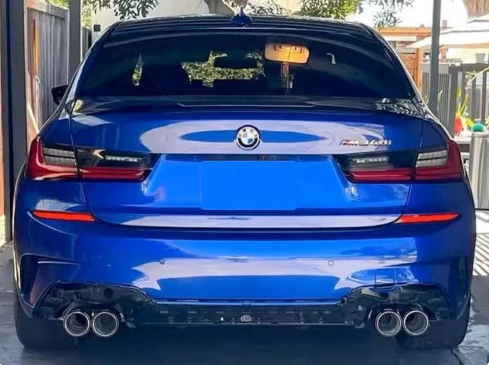 BMW 2/3/4 Series G42 G20/G21 G23 Forged Carbon Fiber Dual Muffler Tips (2019+)