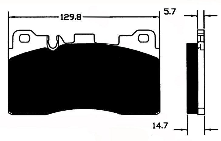 Porterfield Brake Pads for 2013 MERCEDES-BENZ SLS w/Ceramic Discs