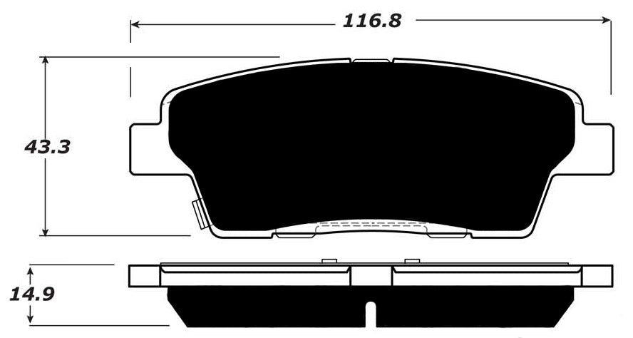 Porterfield Brake Pads for 2014 HYUNDAI GENESIS SEDAN V8