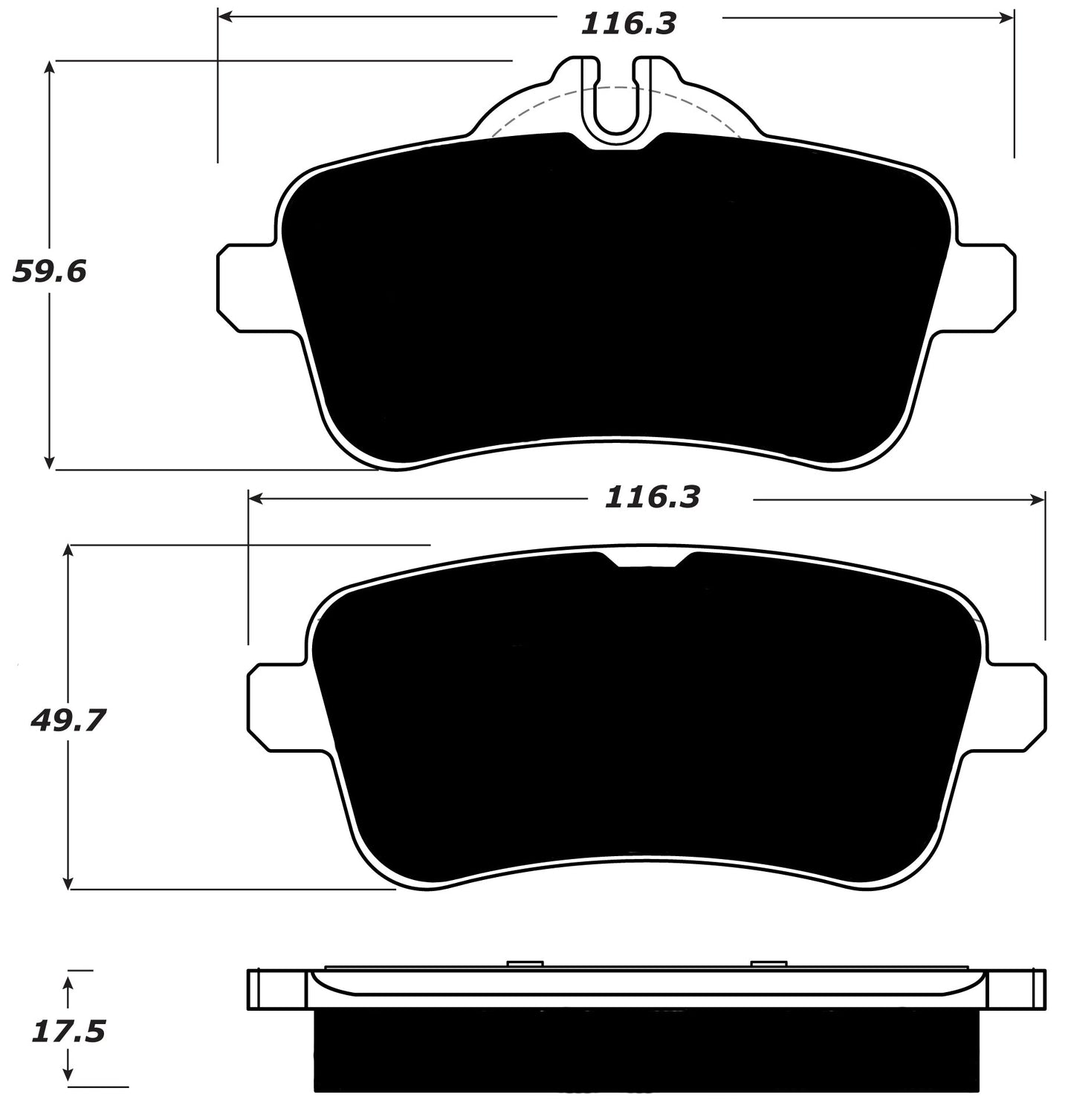 Porterfield Brake Pads for 2013 MERCEDES-BENZ ML350