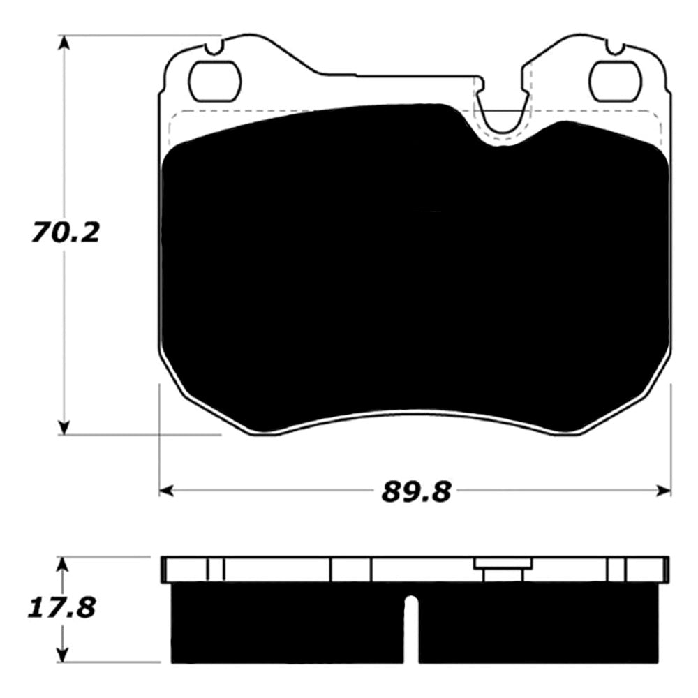 Porterfield Brake Pads for 1994 LAMBORGHINI DIABLO