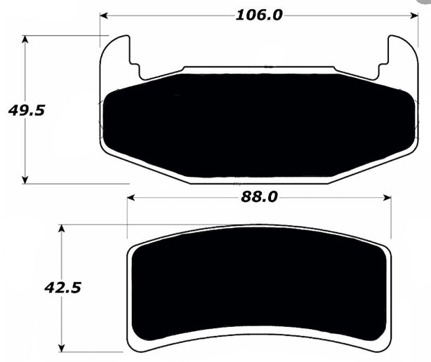 Porterfield Brake Pads for 1988 PONTIAC GRAND PRIX