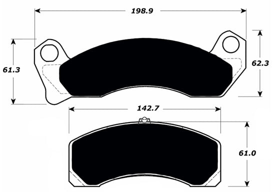 Porterfield Brake Pads for 1994 FORD CROWN VICTORIA Steel Piston