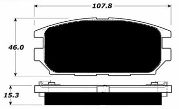 Porterfield Brake Pads for 2007 MITSUBISHI Eclipse V6