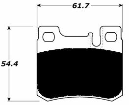 Porterfield Brake Pads for 1993 MERCEDES-BENZ 300E 2.8L w/ASR