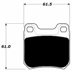 Porterfield Brake Pads for 1998 SAAB 9-5 - to Ch 3020000