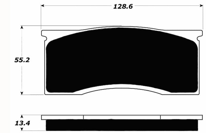 Porterfield Brake Pads for 1967 MERCURY COUGAR 289 V8 w/Front Discs